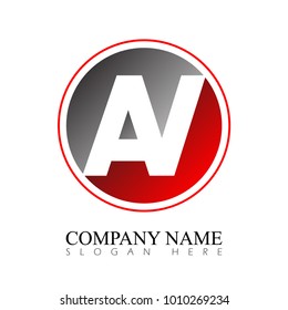 Letter AV Logo Icon Design Template Element
