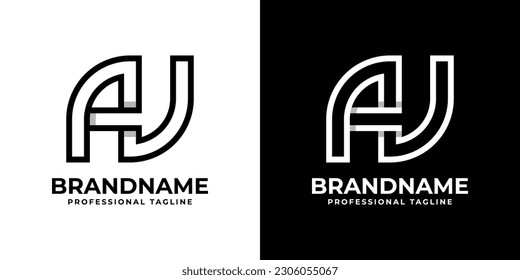 Letter AV Monogram Logo, suitable for any business with AV or VA initials.