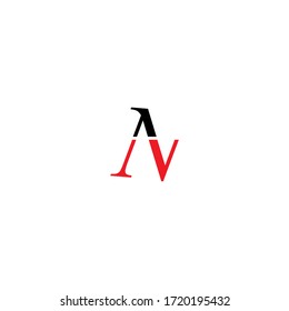 Letter AV New Logo Vector