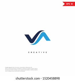 Letter AV VA abstract Logo icon design. Premium Line Alphabet Monochrome Monogram emblem. Vector graphic design template element. Graphic Symbol for Corporate Business Identity. eps10