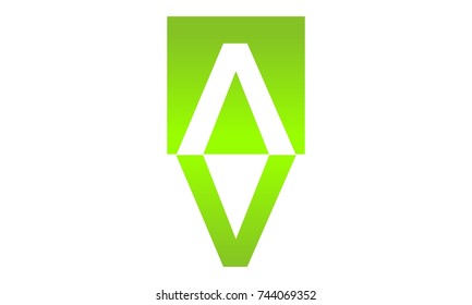 Letter AV VA icon