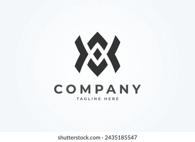 Letter AV or VA Logo. monogram logo design combination of letters A and V. Flat Vector Logo Design Template element. vector illustration