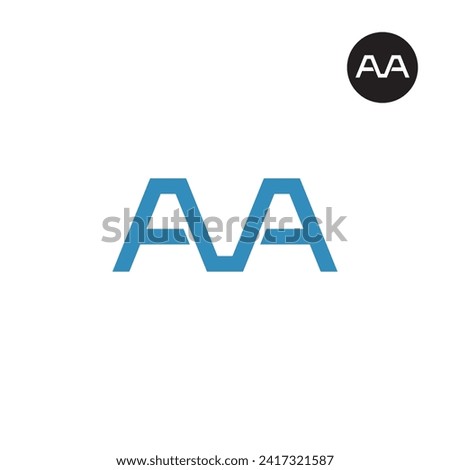 Letter AVA Monogram Logo Design