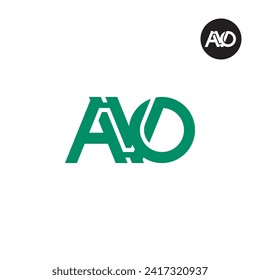 Letter AVO Monogram Logo Design