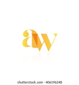 Letter AW logo