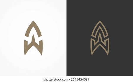 Letter AW Logo Design, Modern letter AW Monogram Logo with two style, usable for brand and company logos, vector illustration