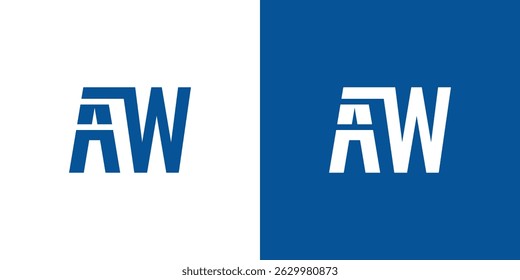 Letter AW Logo Design Vektor