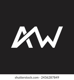 
plantilla de diseño vectorial de carta aw.