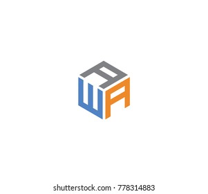 Letter Awa Logo Three Letter Icon Stock Vector (Royalty Free) 778314883 ...