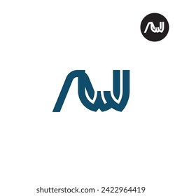 Letter AWJ Monogram Logo Design