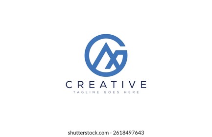Letter AX logo design template vector illustration