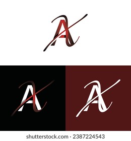 Letter AX luxury modern monogram logo vector design, logo initial vector mark element graphic illustration design template