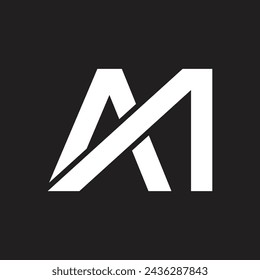 
letter axm vector design template