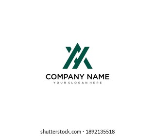 Letter AY line logo design. Linear creative minimal monochrome monogram symbol. Universal elegant vector sign design. Premium business logotype. Graphic alphabet symbol for corporate business identity