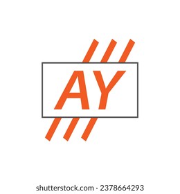 letter AY logo. A Y. AY logo design vector illustration for creative company, business, industry