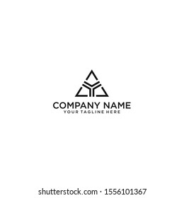 Letter A , Letter AY in triangle logo icon design element