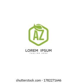 Design-Vorlagen für das Logo des Letter AZ-Blattes
