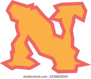Letter A-Z Flame Alphabet Design