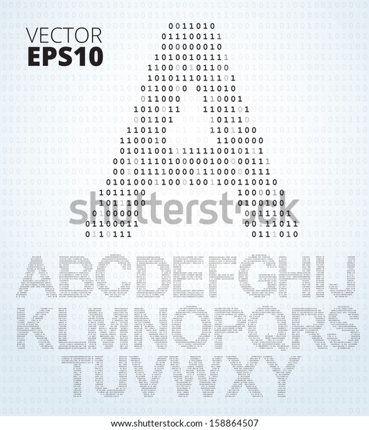 Download Letter Az Font Binary Code Listing Stock Vector (Royalty ...
