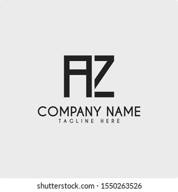 letter AZ for logo design