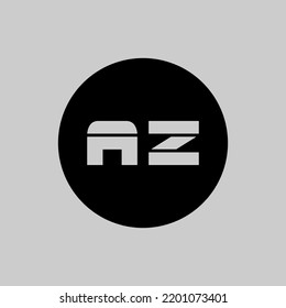letter AZ Logo Design .Initial AZ logo design vector Template. Abstract Letter AZ logo design.