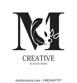 Letra a-z diseño del logotipo concepto simple Vector de Premium