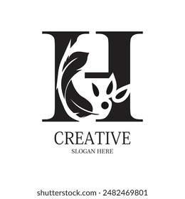 Letter a-z logo design simple concept Premium Vector