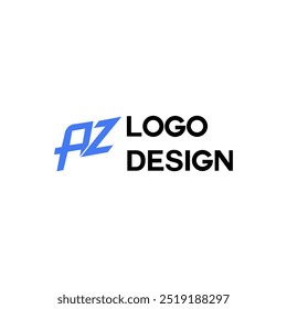 Letter AZ Logo design vector template