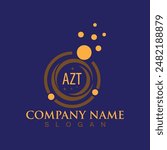 Letter AZT logo design template for your company