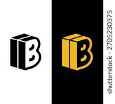 Letter B 3D Cube Logo Stock Vectors and Vector Art.