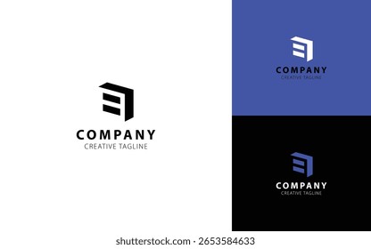 Letra B 3D Isométrica Vista Superior Esquerda Modelo De Design De Logotipo Para Sua Marca