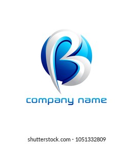 Letter B 3D Logo Design