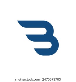 Letter B Abstract Logo can be used for icon, sign, logo and etc