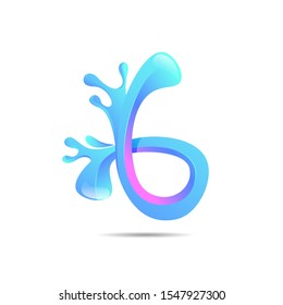 letter B abstract logo template vector