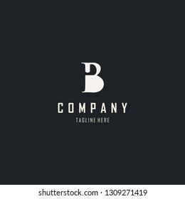 Letter B Abstract Minimalist Creative Modern Monogram Business Logo