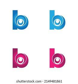 letter b abstract modern logo template . creative letter b logo icon vector design