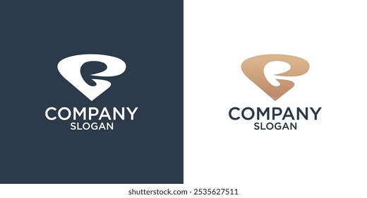 letter b abstract monogram logo design vector