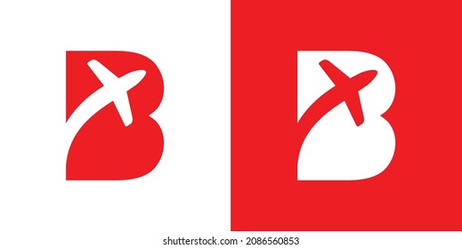 Letter B Aircraft Fly Letter B Stock Vector (Royalty Free) 2086560853 ...