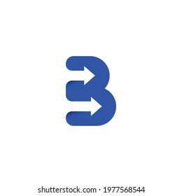 letter b alphabet abc logo isolated
