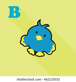 letter B from alphabet for kids