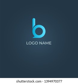 Letter B alphabet logo vector design