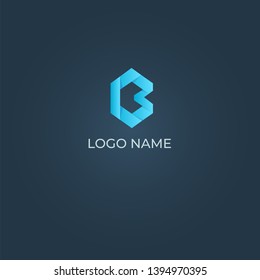 Letter B alphabet logo vector design