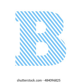 Letter b  alphabet vector design.