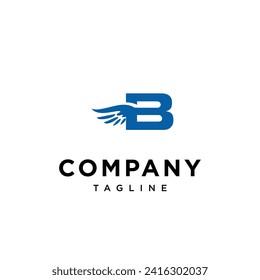 Letter B Angle Wings logo icon vector template.eps
