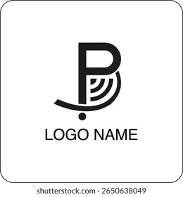 Letra B e design de logotipo árabe Ba