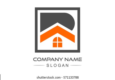 letter b architecture logo concept