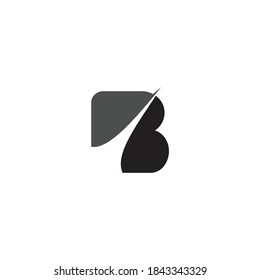 letter B arrow logo design