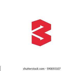 Letter B arrow , logo icon design template.