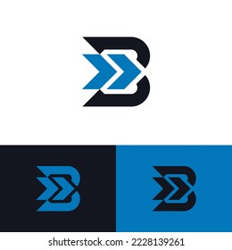 Letter B Arrow Logo for sale. This logo was created using letter B and Arrow elements in an elegant, modern and simple style.