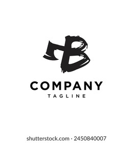 Letter B Axe Logo icon vector template.eps